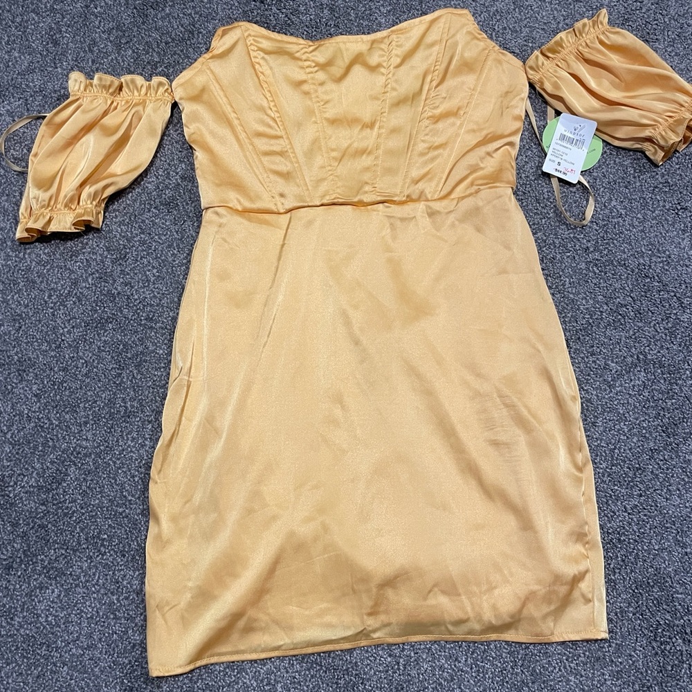 Yellow mini dress. Brand new.